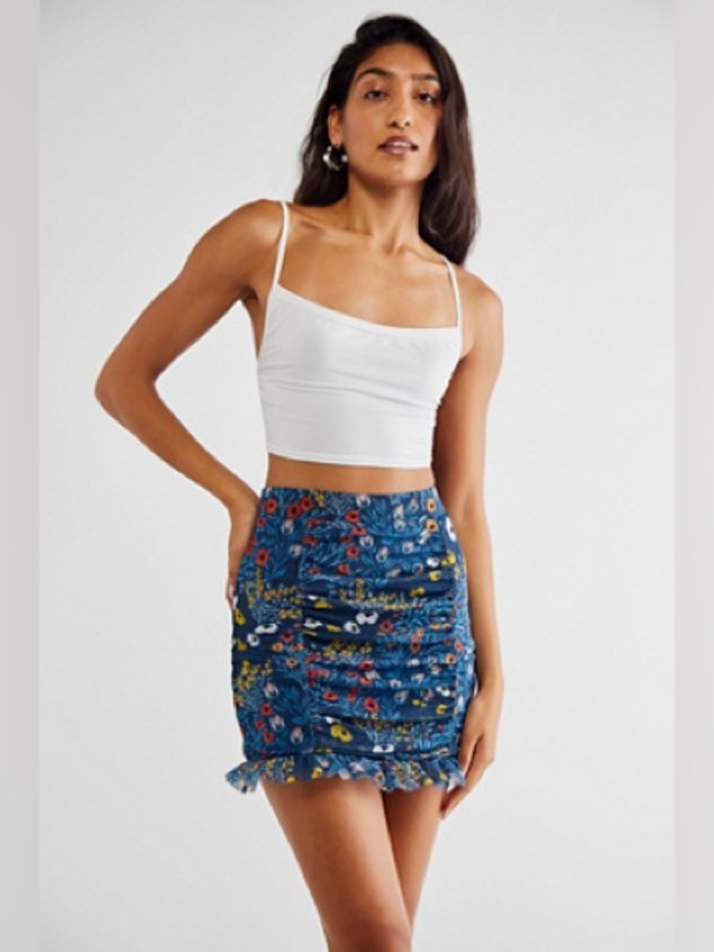 Free People Romi Mesh Mini Skirt